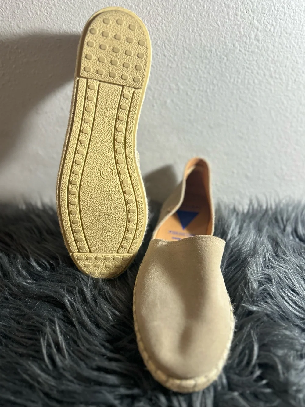 VERBENAS Carmen Taupe Women’s Beige Espadrille Flats Size EU42